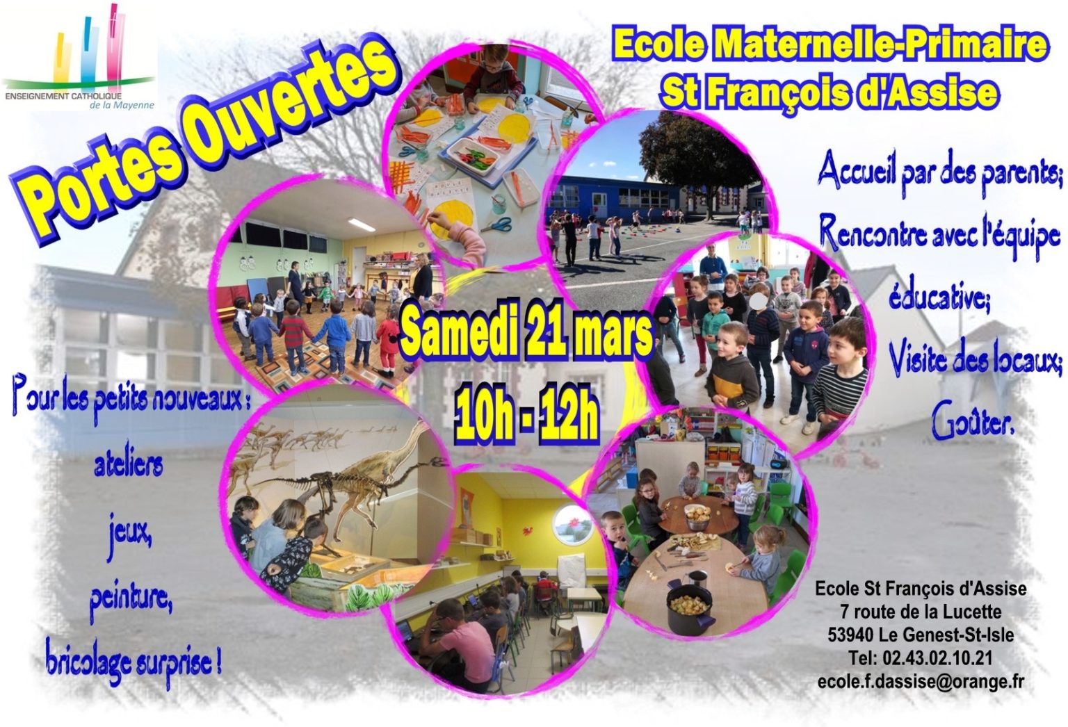 PORTES OUVERTES Ecole Saint François d'Assise